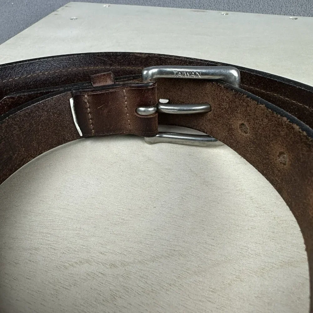 Gap Buffalo Nickel Men's Leather Belt Southwest Chevron Insert Size 40